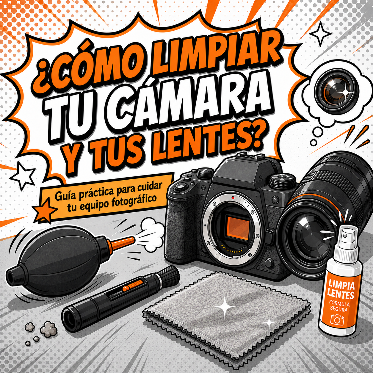 Cómo limpiar una cámara y sus lentes | Guía EFO