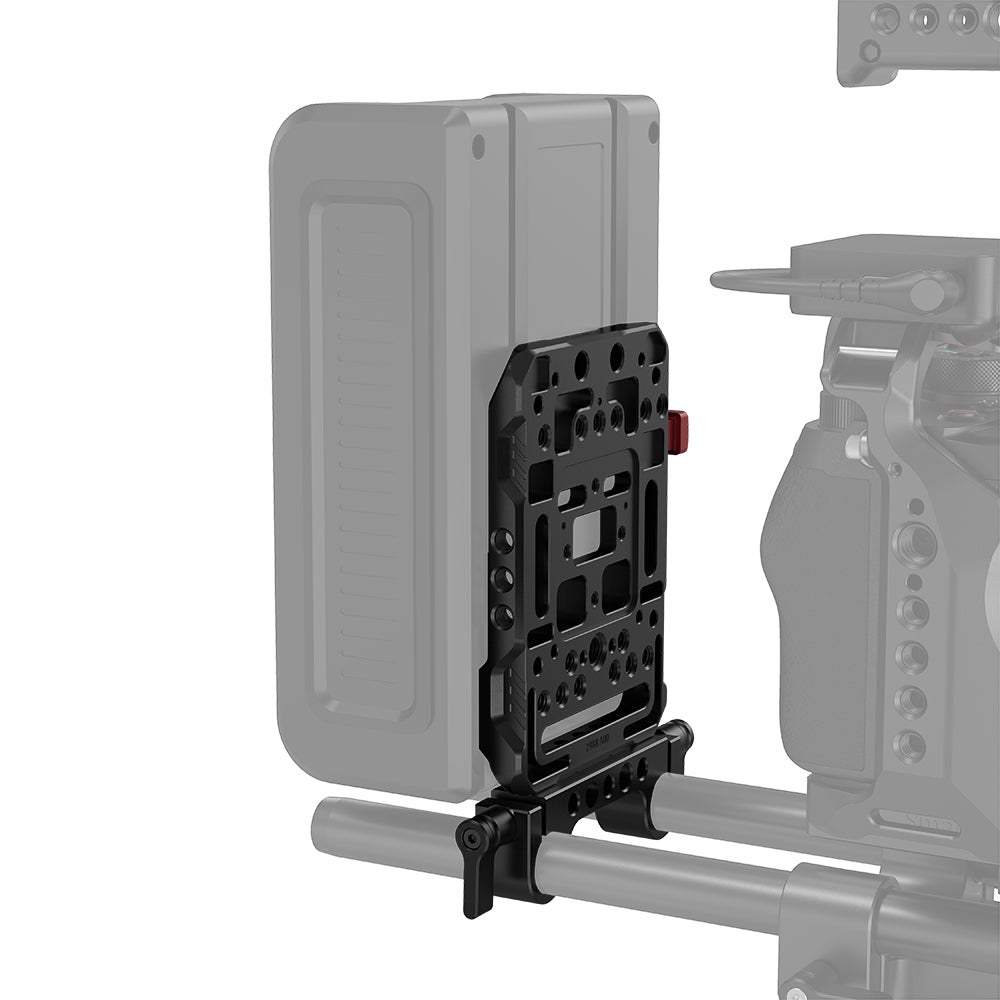 Placa V-Mount con abrazadera dual de 15mm