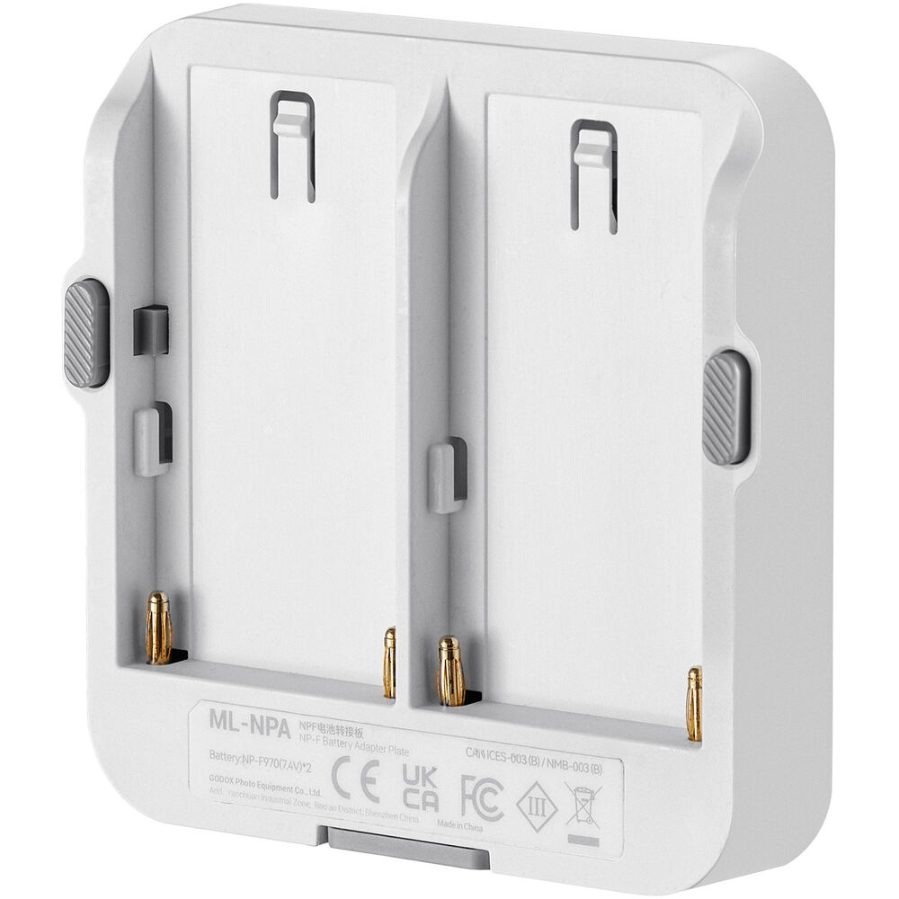Adaptador de batería para luces Godox ML80 y ML150 Bi