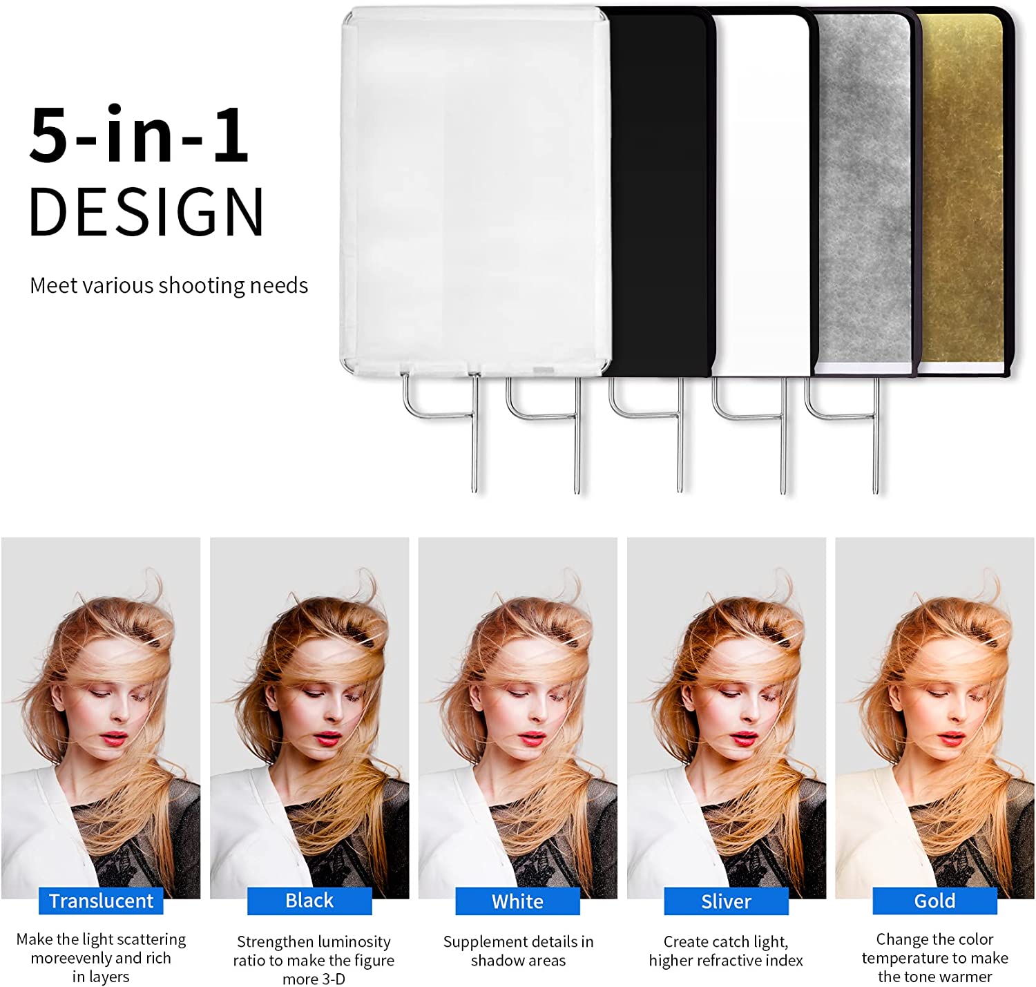Kit reflector Tipo Bandera 5 en 1 – Versión plegable