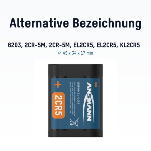 Batería Ansmann 2CR5 Litio