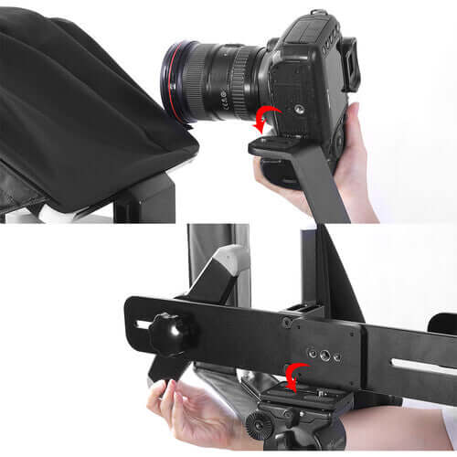 Teleprompter TQ-M para teléfonos y tabletas Teleprompter Teleprompter TQ-M para teléfonos y tabletas para entrega inmediata en nuestras tiendas de Escazú y Curridabat. Tienda en línea con envíos a toda Costa Rica. Garantía en Costa Rica.
