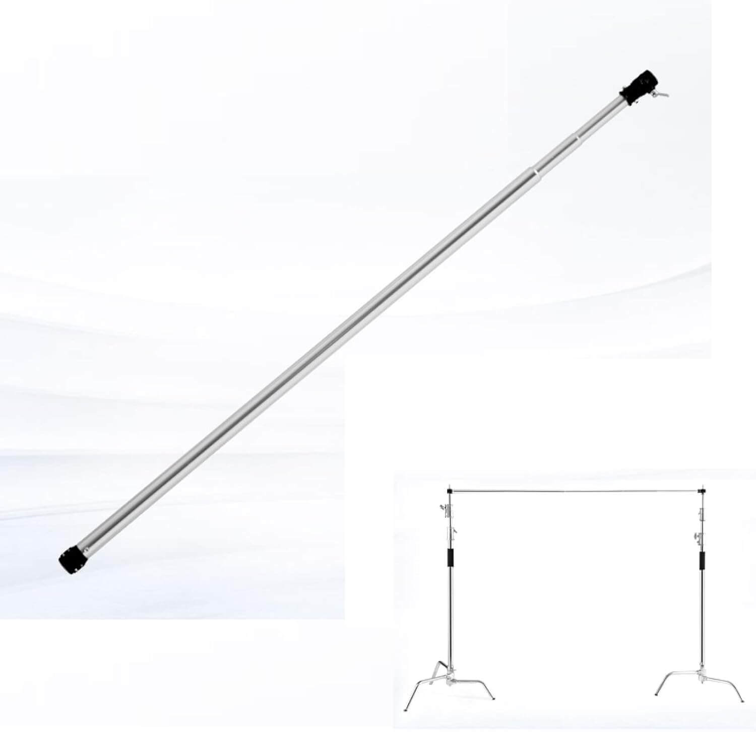 Barra telescopica de acero Accesorios para iluminación Barra telescopica de acero para entrega inmediata en nuestras tiendas de Escazú y Curridabat. Tienda en línea con envíos a toda Costa Rica. Garantía en Costa Rica.