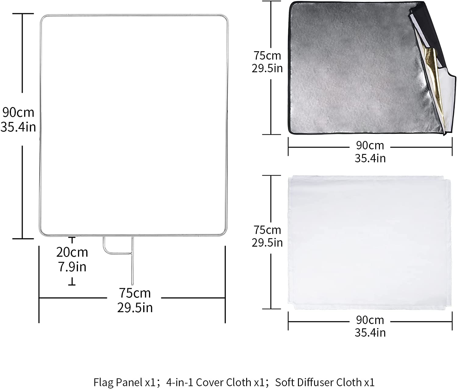 Kit reflector Tipo Bandera 5 en 1 – Versión plegable
