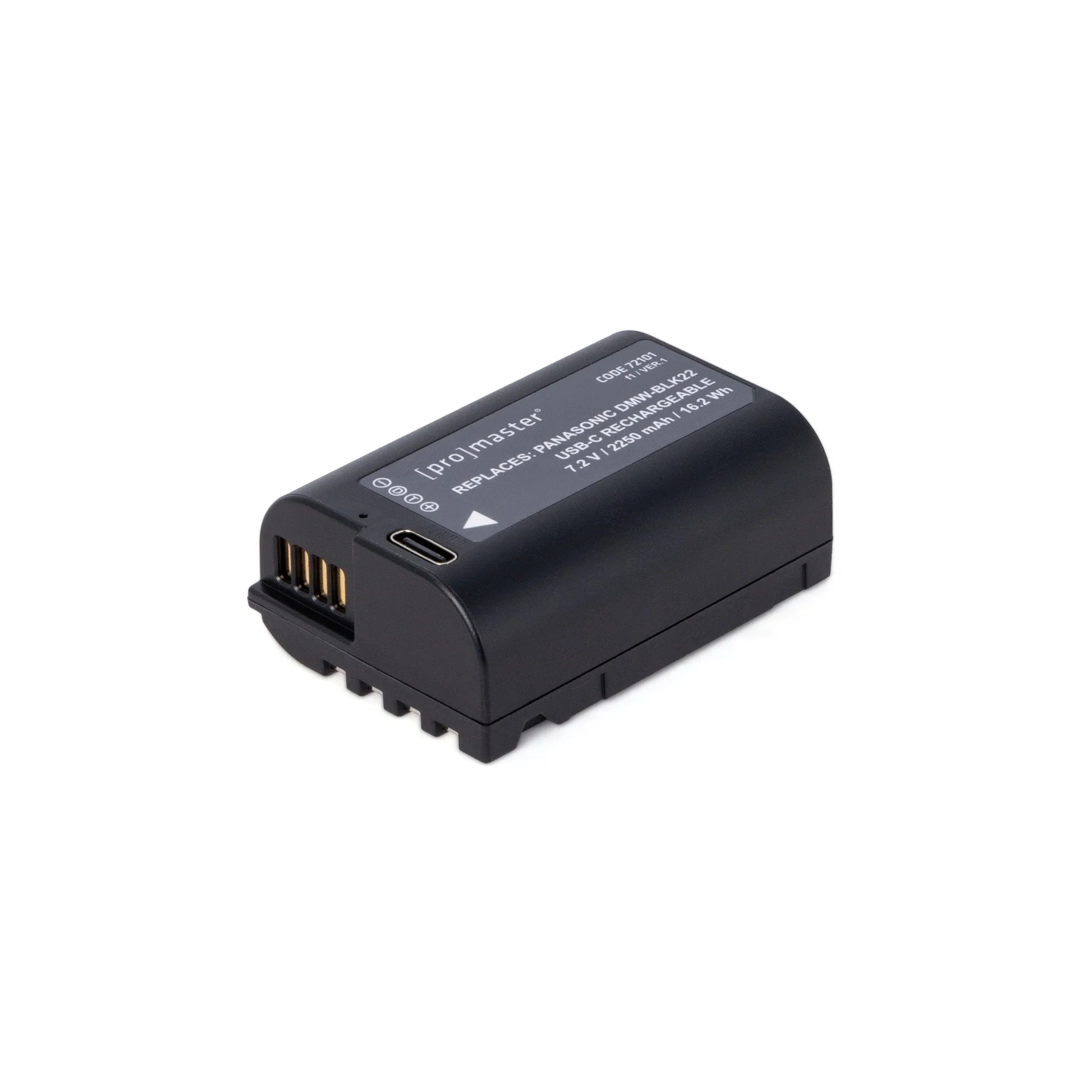 Batería Li-ion Panasonic DMW-BLK22 con carga USB-C