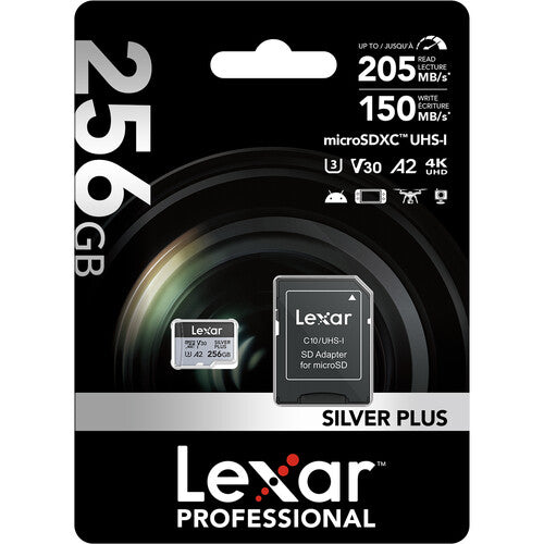 Memoria microSD Lexar Silver Plus 256GB