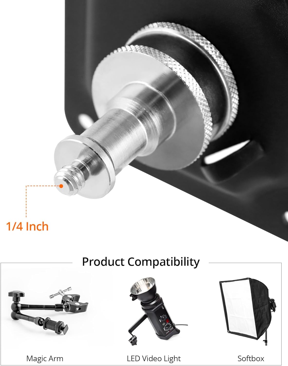 Soporte de pared con rosca de 1/4''