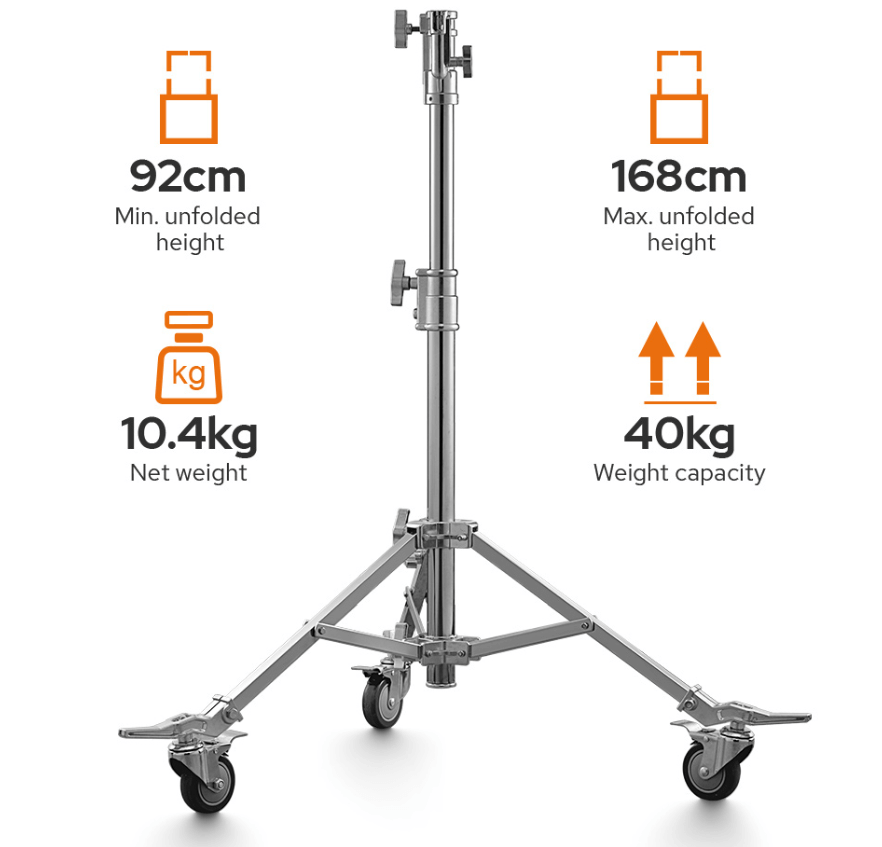 Soporte de Acero Pequeño con Rodillos Soporte para iluminacion Soporte de Acero Pequeño con Rodillos para entrega inmediata en nuestras tiendas de Escazú y Curridabat. Tienda en línea con envíos a toda Costa Rica. Garantía en Costa Rica.