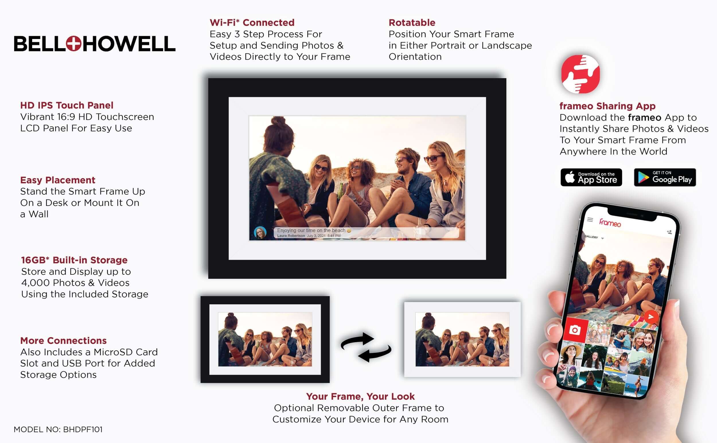 Marco de Foto Inteligente BELL Accesorios para celular y tablet Marco de Foto Inteligente BELL para entrega inmediata en nuestras tiendas de Escazú y Curridabat. Tienda en línea con envíos a toda Costa Rica. Garantía en Costa Rica.