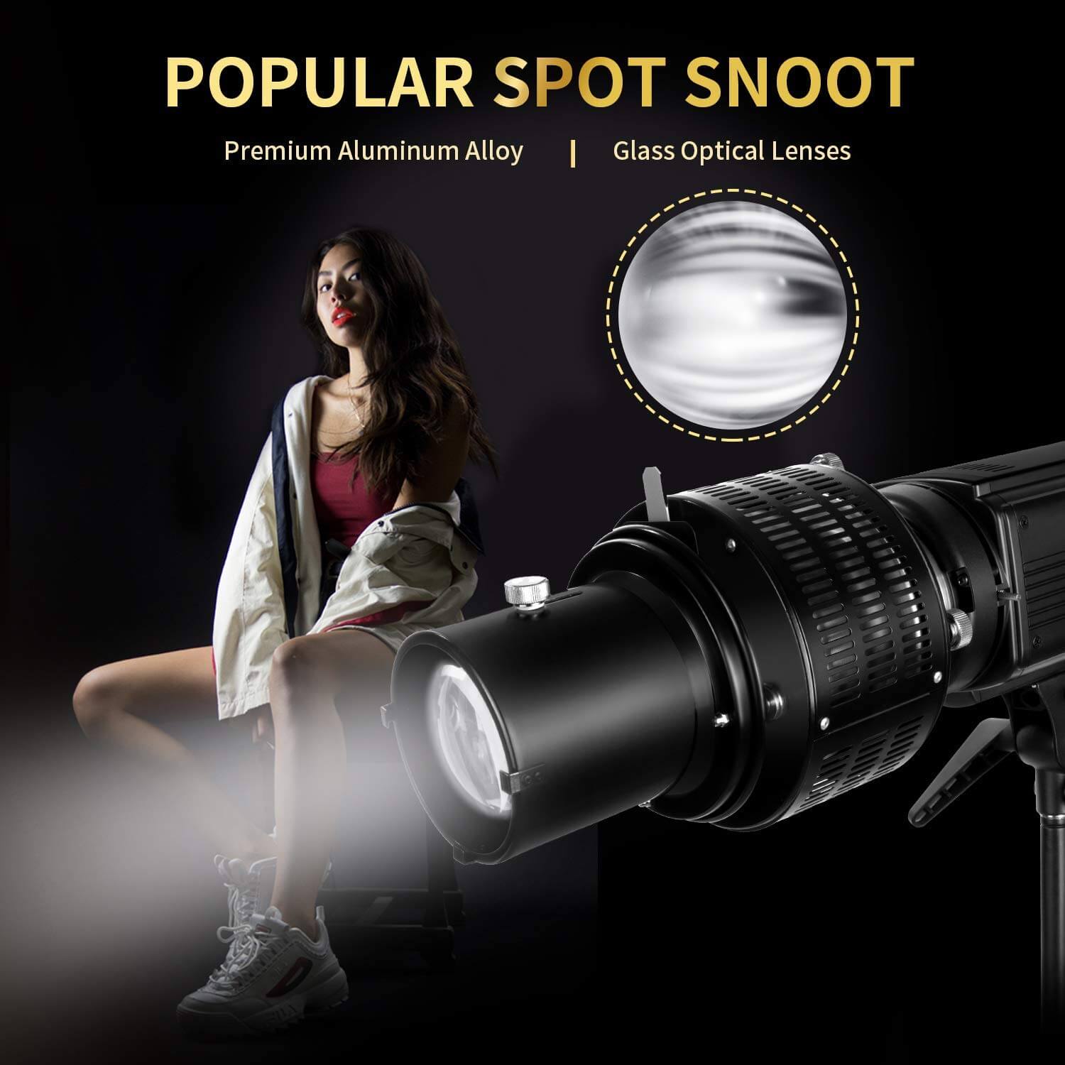 Snoot Cónico de Aluminio con Montura Bowens Snoot Snoot Cónico de Aluminio con Montura Bowens para entrega inmediata en nuestras tiendas de Escazú y Curridabat. Tienda en línea con envíos a toda Costa Rica. Garantía en Costa Rica.