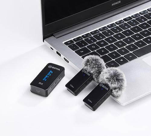 Sistema de micrófono inalámbrico ultracompacto de dos canales de 2,4 GHz Micrófono Sistema de micrófono inalámbrico ultracompacto de dos canales de 2,4 GHz para entrega inmediata en nuestras tiendas de Escazú y Curridabat. Tienda en línea con envíos a tod