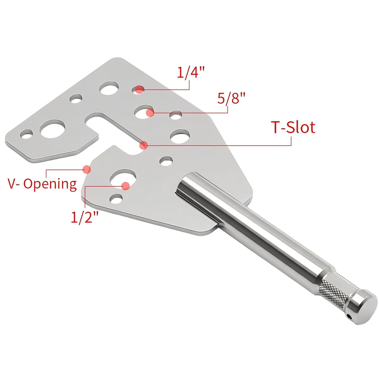 Adaptador con pin de 5/8 para Gobo o nudillo de C-stand
