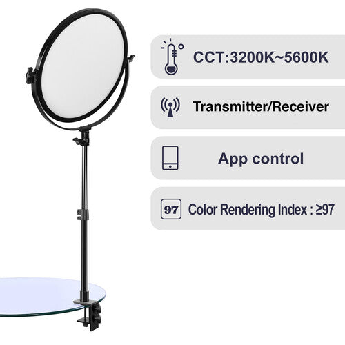 Luz LED Bi-Color Edge Video LED Soft Light (15") de GV,Luz Continua,GVM,Luz LED Bi-Color Edge Video LED Soft Light (15") de GV