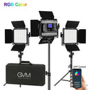GVM juego completo de iluminación LED RGB con tres lámparas GVM 800D RGB Luz Continua GVM juego completo de iluminación LED RGB con tres lámparas GVM 800D RGB para entrega inmediata en nuestras tiendas de Escazú y Curridabat. Tienda en línea con envíos a