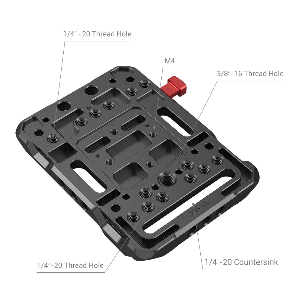 Placa V-Mount con abrazadera dual de 15mm