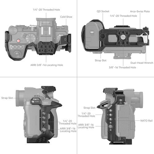 Jaula SmallRig Black Mamba para Panasonic Lumix G9 II/S5