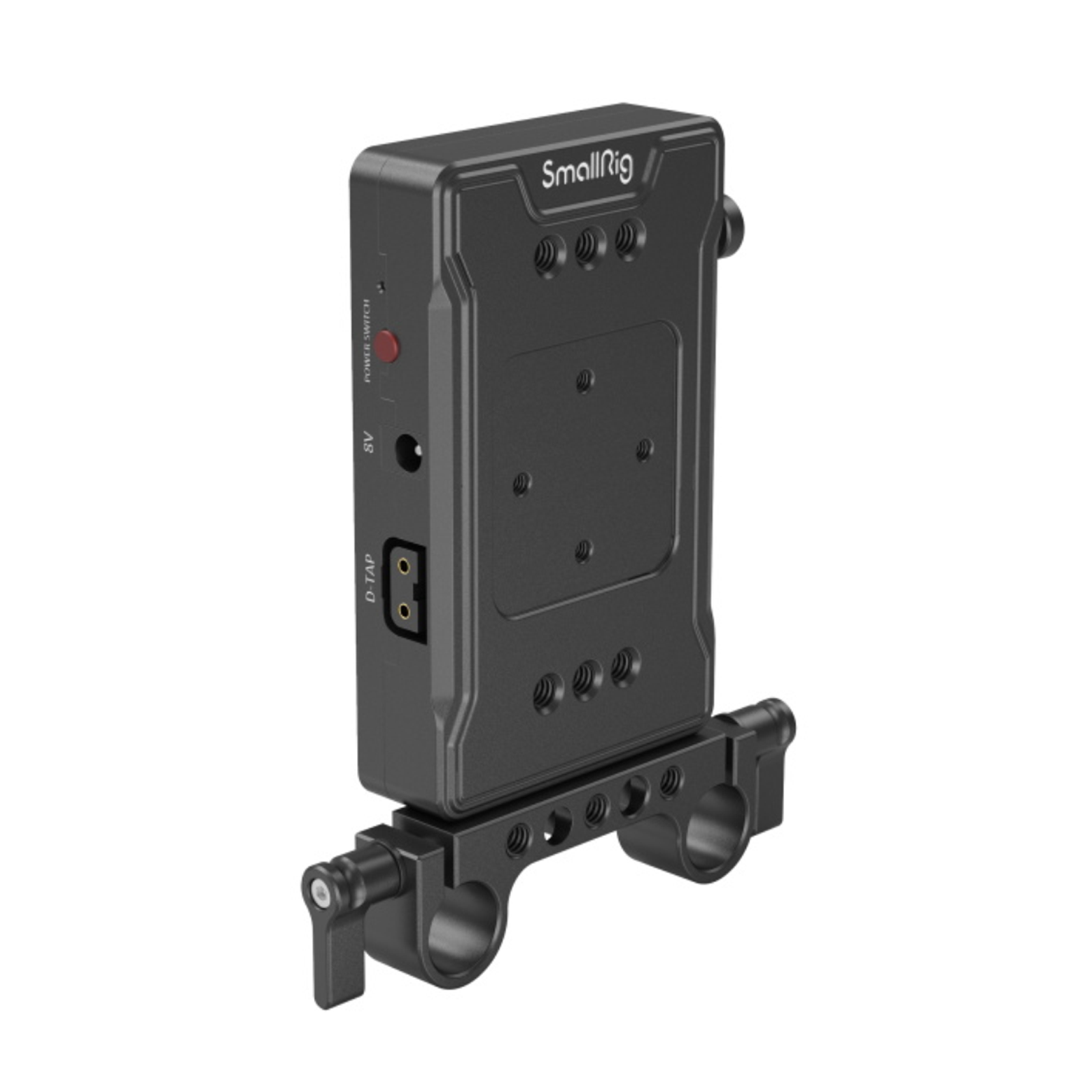 Placa Adaptadora de Batería V-Mount (Versión Básica) con Abrazadera Doble para Varillas
