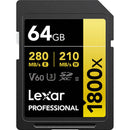 Lexar Pro SDXC 1800x UHS-II 64GB Tarjeta de memoria Lexar Pro SDXC 1800x UHS-II 64GB para entrega inmediata en nuestras tiendas de Escazú y Curridabat. Tienda en línea con envíos a toda Costa Rica. Garantía en Costa Rica.