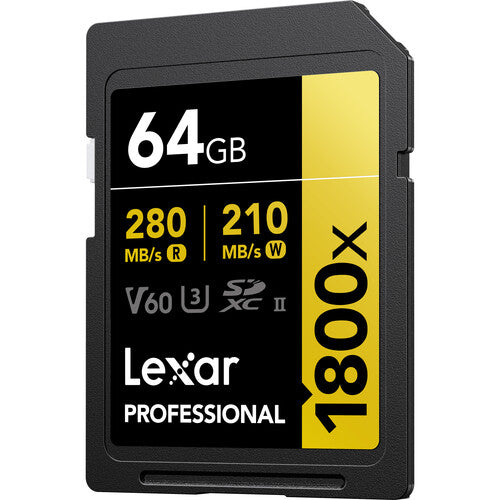 Lexar Pro SDXC 1800x UHS-II 64GB