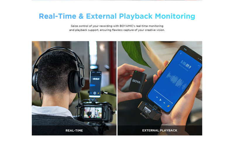 BOYAMIC Micrófono inalámbrico todo en uno con grabación integrada,Micrófono,Boya,BOYAMIC Micrófono inalámbrico todo en uno con grabación integrada