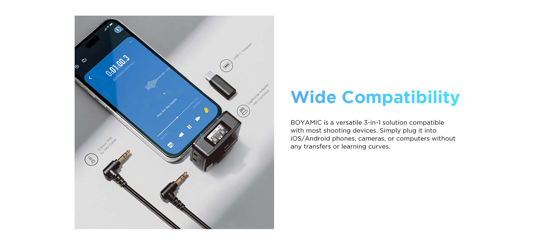 BOYAMIC Micrófono inalámbrico todo en uno con grabación integrada Micrófono BOYAMIC Micrófono inalámbrico todo en uno con grabación integrada para entrega inmediata en nuestras tiendas de Escazú y Curridabat. Tienda en línea con envíos a toda Costa Rica.