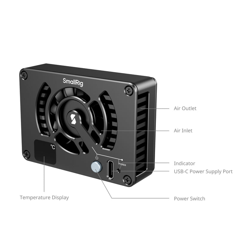 Sistema de Refrigeración SmallRig para Cámaras Sony, Canon y FUJIFILM.,Sistema de Refrigeración,SmallRig,Sistema de Refrigeración SmallRig para Cámaras Sony, Canon y FUJIFILM.