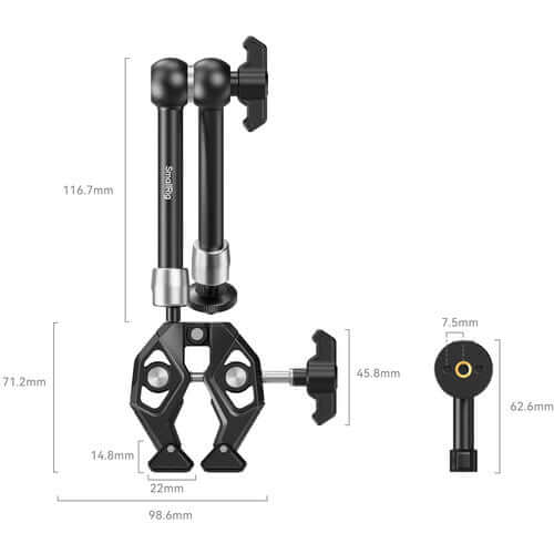 Abrazadera en Forma de Cangrejo con Brazo SmallRig Clamp Abrazadera en Forma de Cangrejo con Brazo SmallRig para entrega inmediata en nuestras tiendas de Escazú y Curridabat. Tienda en línea con envíos a toda Costa Rica. Garantía en Costa Rica.