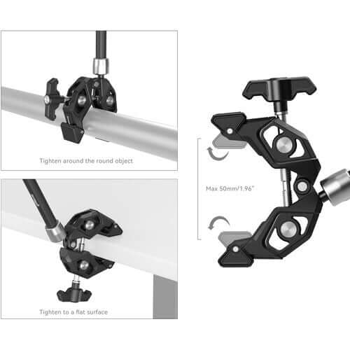 Abrazadera en Forma de Cangrejo con Brazo SmallRig Clamp Abrazadera en Forma de Cangrejo con Brazo SmallRig para entrega inmediata en nuestras tiendas de Escazú y Curridabat. Tienda en línea con envíos a toda Costa Rica. Garantía en Costa Rica.