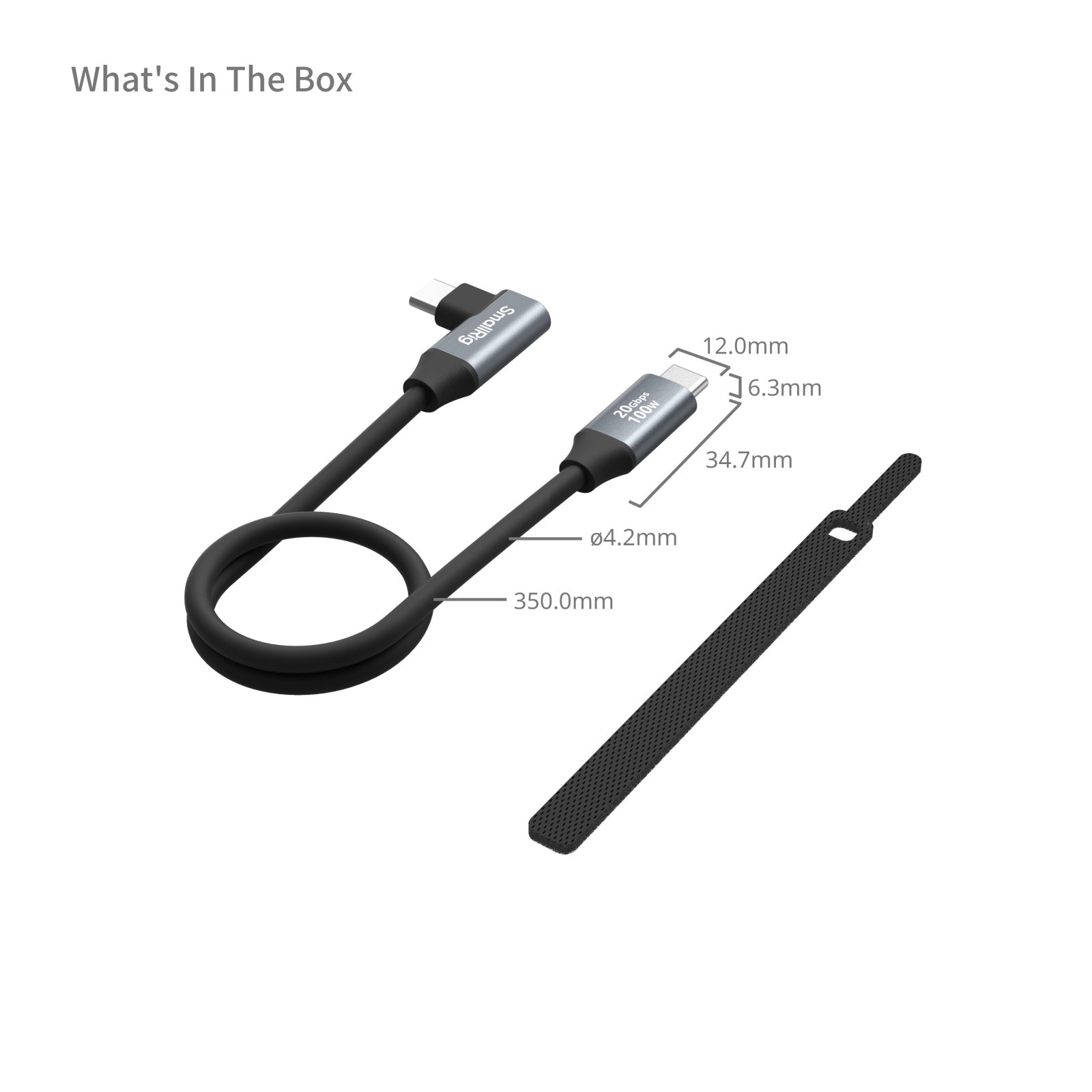 CABLE USB-C (RECTO) A USB-C (ANGULAR) 35cm SMALLRIG