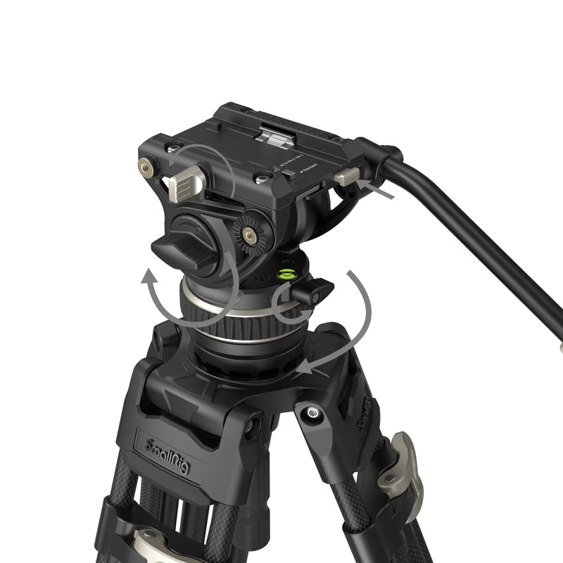 SmallRig Tripode de Carga Pesada FreeBlazer de Cabezal Fluido