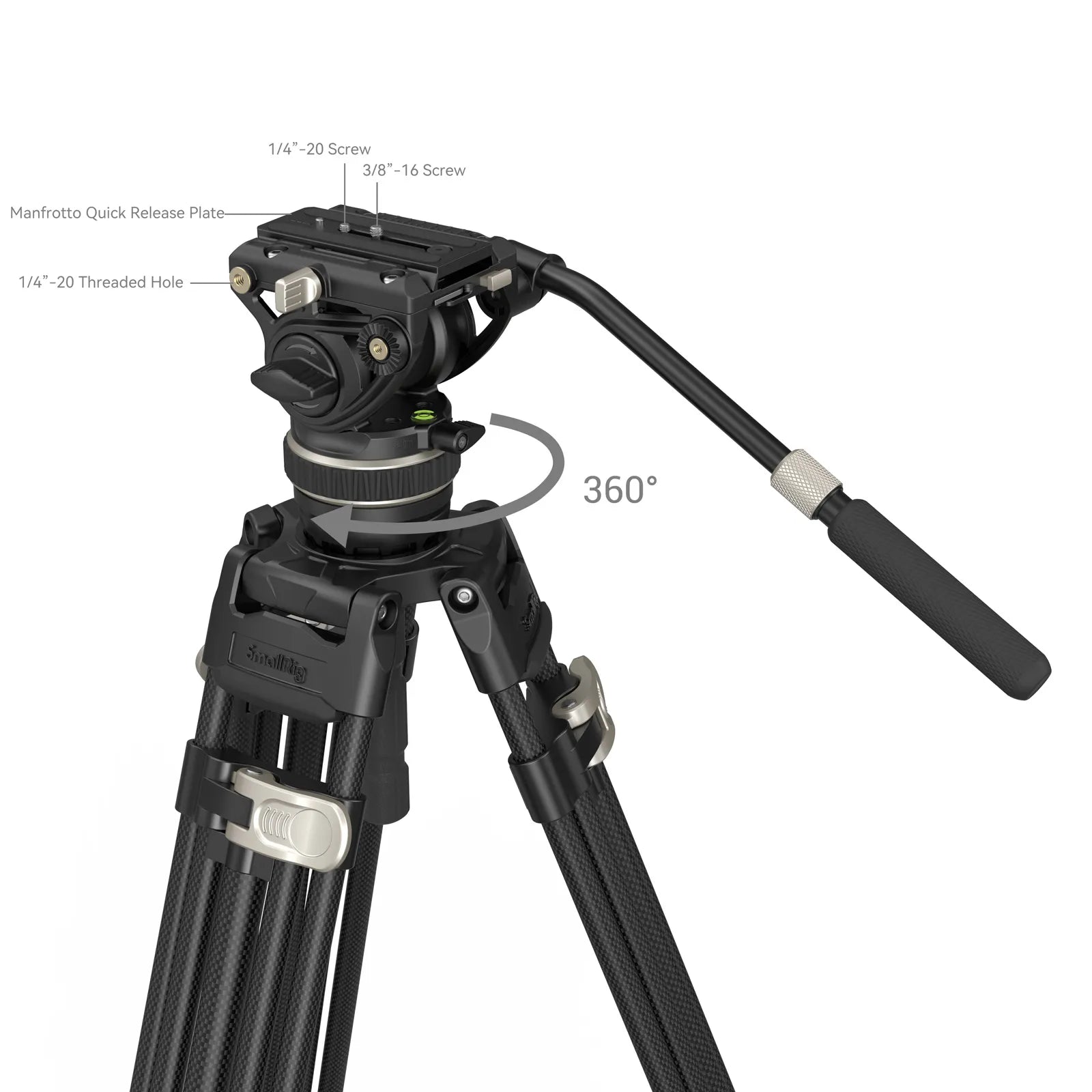 SmallRig Tripode de Carga Pesada FreeBlazer de Cabezal Fluido