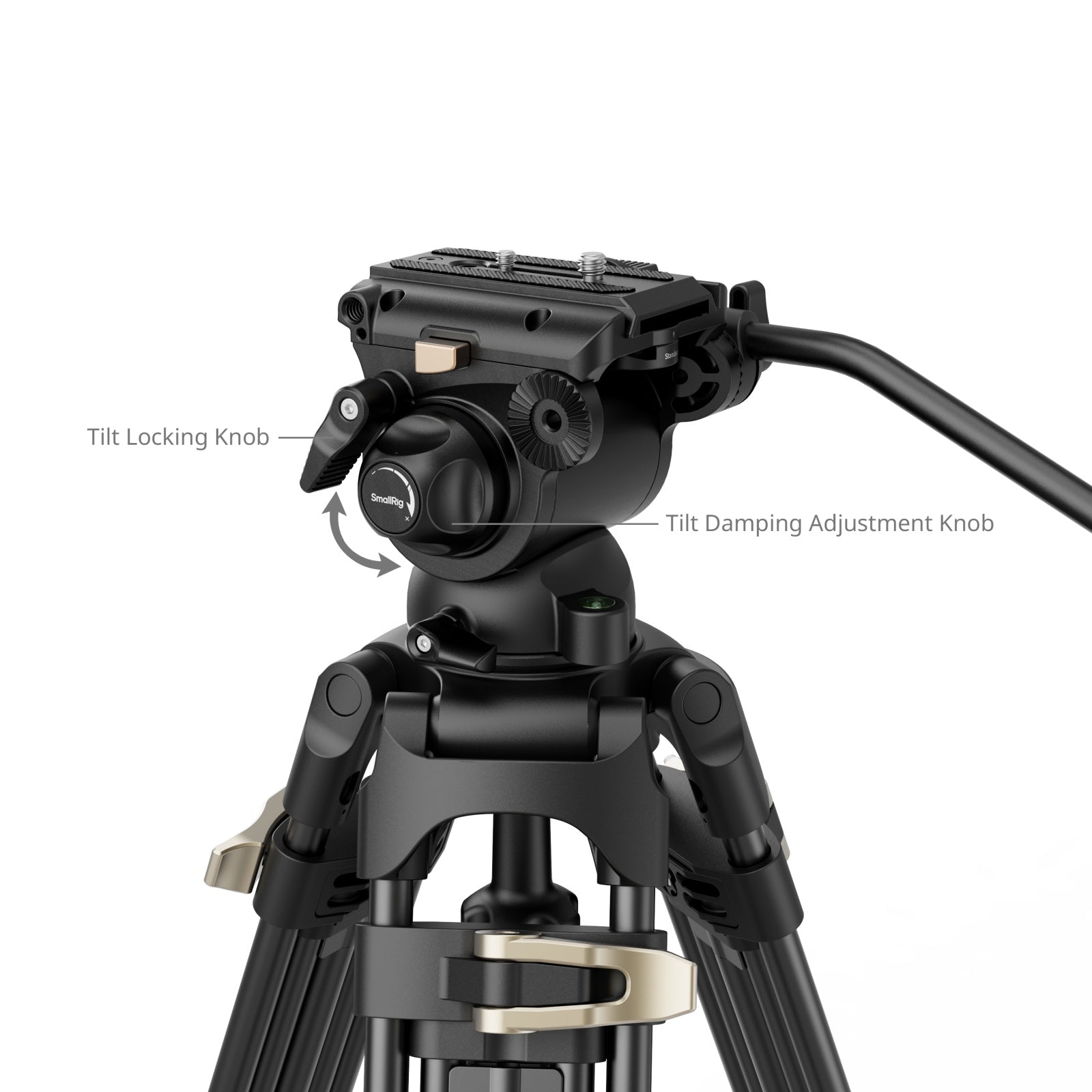 Kit de Trípode con Cabeza Fluida de Alta Carga AD-01S SmallRig