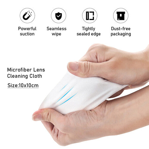 Juego de 20 paños de limpieza de lentes de microfibra VSGO
