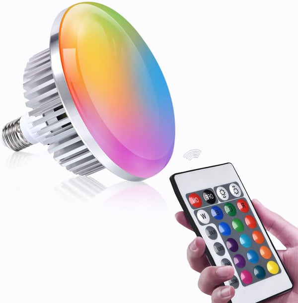 Bombillo LED RGB E27,Tubos de destello y bombillos,HELIOS,Bombillo LED RGB E27