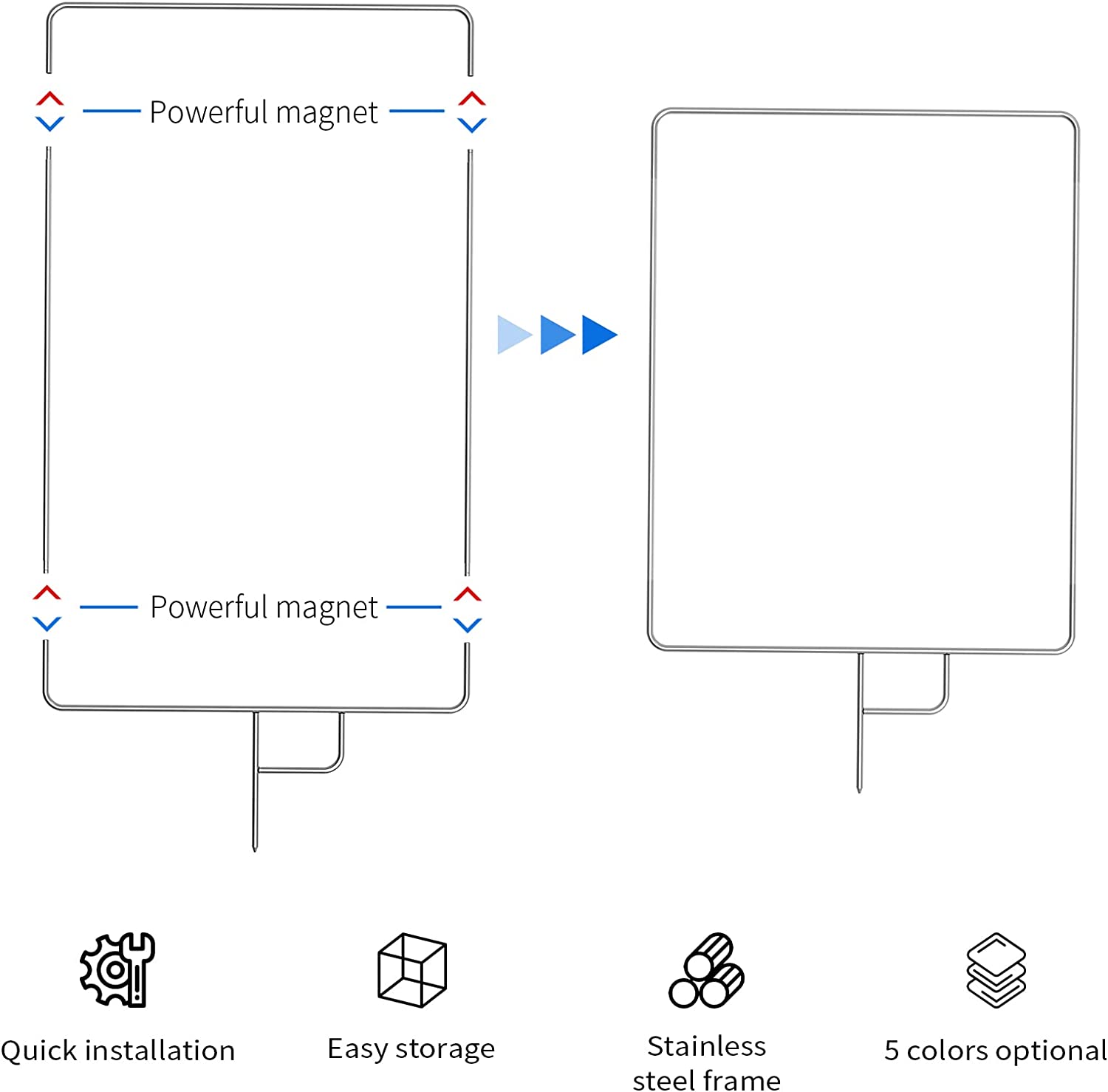 Kit reflector Tipo Bandera 5 en 1 – Versión plegable