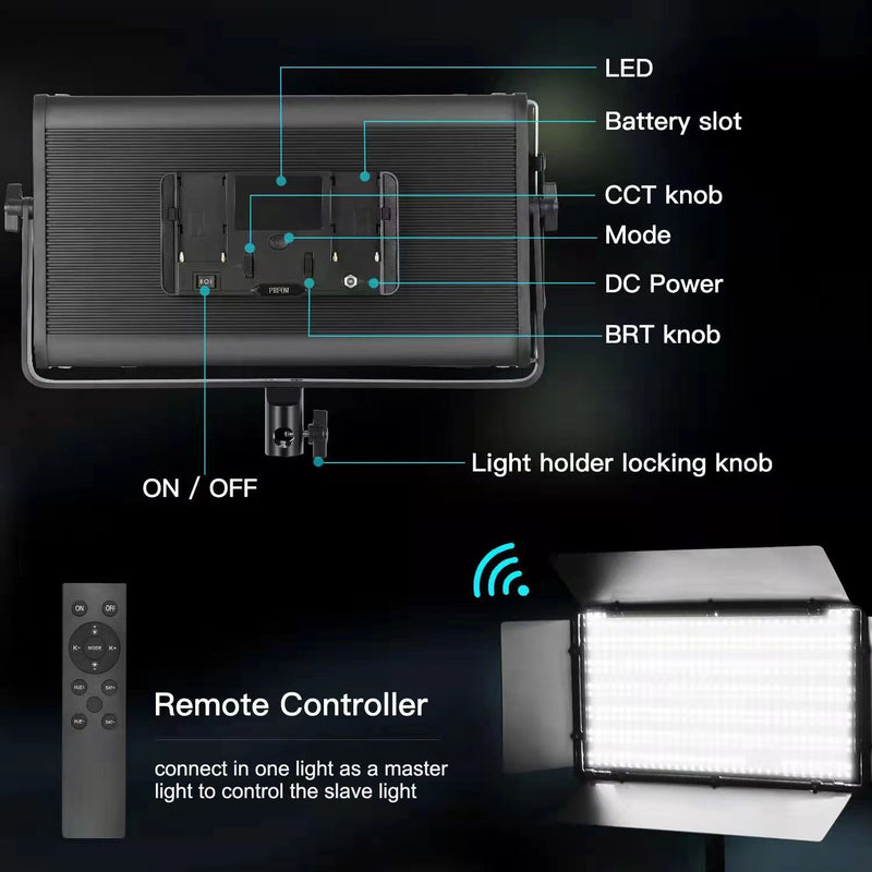 Luz de video LED 300 RGB,Luz Continua,HELIOS,Luz de video LED 300 RGB