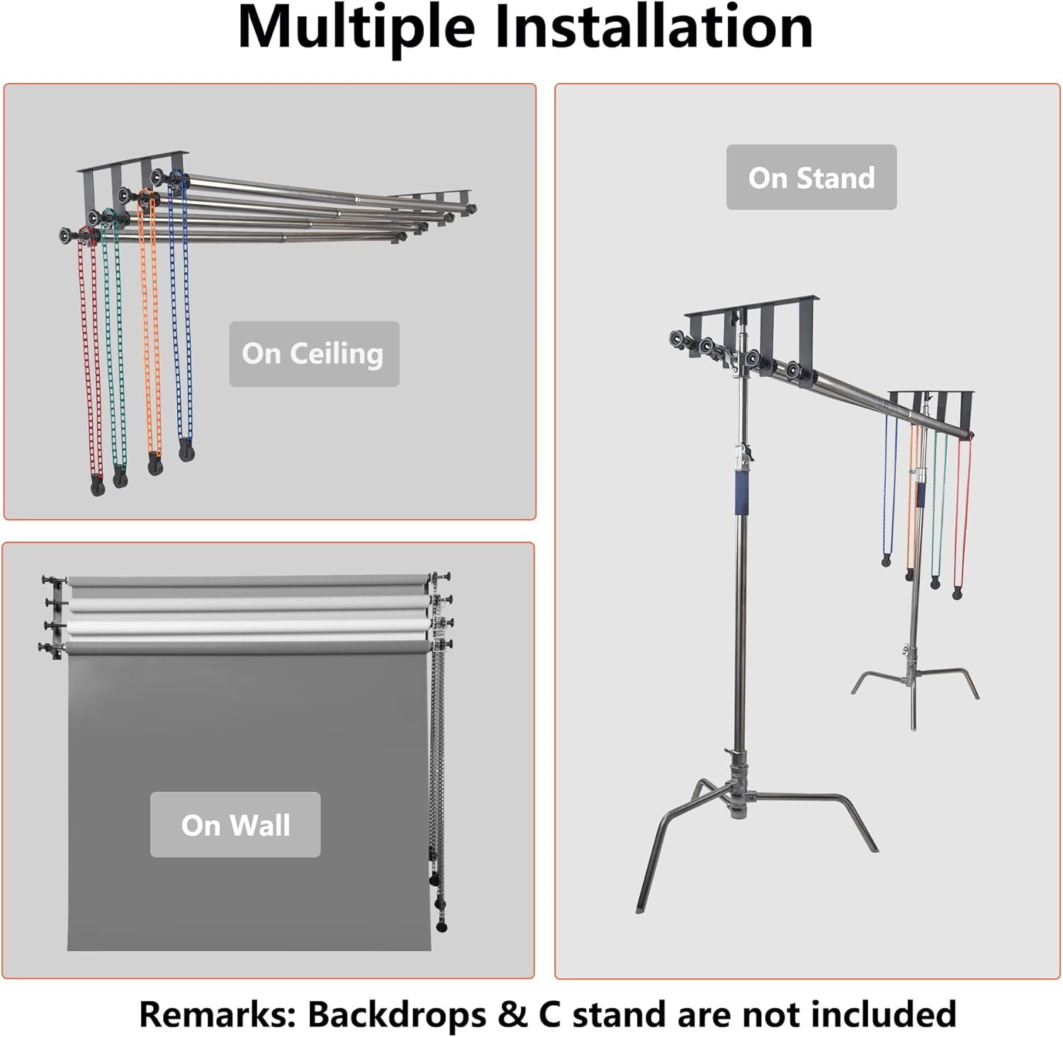 Kit de soporte para fondos de pared