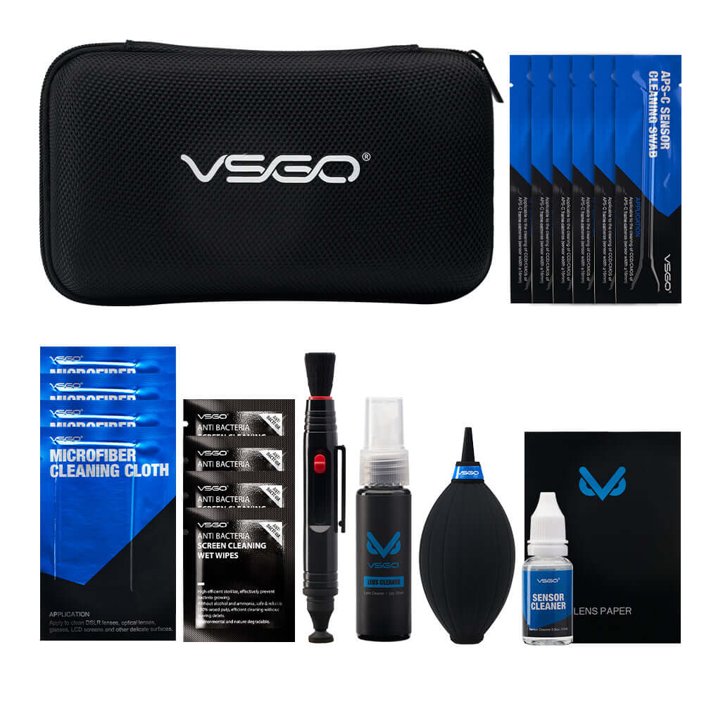 Kit Portátil de Limpieza para Lentes y Sensores VSGO Limpieza Kit Portátil de Limpieza para Lentes y Sensores VSGO para entrega inmediata en nuestras tiendas de Escazú y Curridabat. Tienda en línea con envíos a toda Costa Rica. Garantía en Costa Rica.