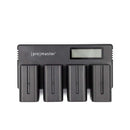 Kit cargador de batería NPF-770 Quad kit de Baterías y Cargador Kit cargador de batería NPF-770 Quad para entrega inmediata en nuestras tiendas de Escazú y Curridabat. Tienda en línea con envíos a toda Costa Rica. Garantía en Costa Rica.