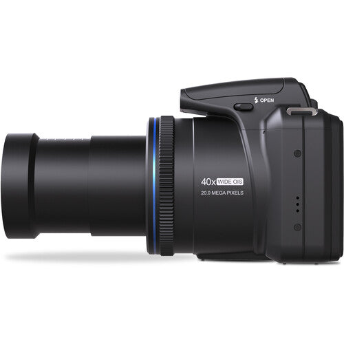 CÁMARA MINOLTA MN40Z 20MP con Zoom Óptico 40x – Negra