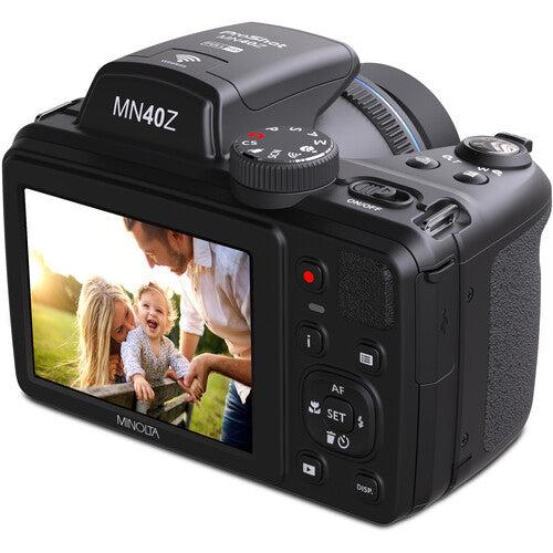 CÁMARA MINOLTA MN40Z 20MP con Zoom Óptico 40x – Negra