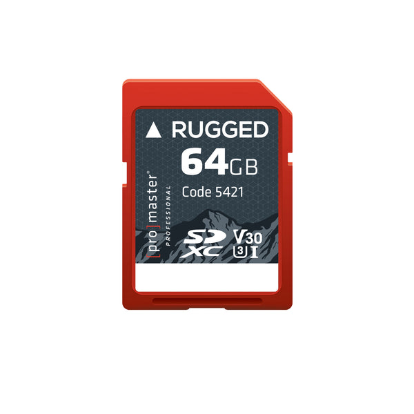 Tarjeta de Memoria SDXC Rugged™ UHS-I V30,Tarjeta de memoria,ProMaster,Tarjeta de Memoria SDXC Rugged™ UHS-I V30