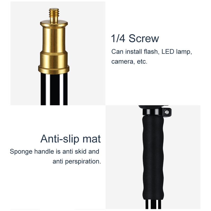 Barra de Extensión Telescópica 62–157 cm para Flash