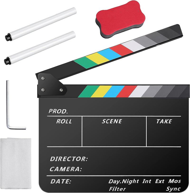 GIRO accesorios para fotografía y video - ‼Buscas equiparte con lo mejor‼ ☑Claqueta  Profesional para Productores de Cine y Television📽📺 ☑Material: Acrílico,  fácil de ser escrito o limpiarse. 🛒  Adquierelo:👉🏻 Contactenos: 📲