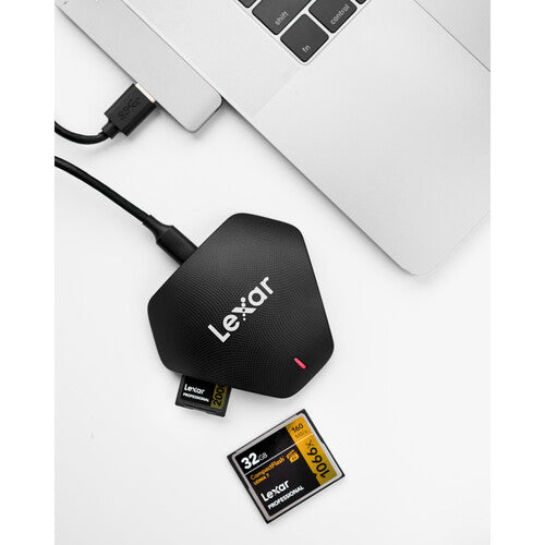 Lector USB 3.0 3-en-1 para múltiples tarjetas Lexar Pro,Lector de tarjeta de memoria,LEXAR,Lector USB 3.0 3-en-1 para múltiples tarjetas Lexar Pro