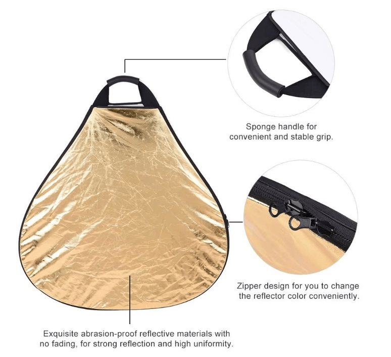 Reflector de Luz Triangular 5 en 1 Plegable 80cm Reflectores Reflector de Luz Triangular 5 en 1 Plegable 80cm para entrega inmediata en nuestras tiendas de Escazú y Curridabat. Tienda en línea con envíos a toda Costa Rica. Garantía en Costa Rica.