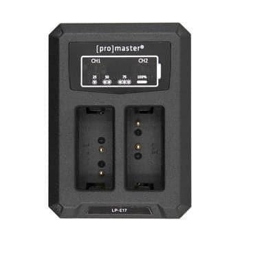 Cargador Doble ProMaster para Canon LP-E17 Cargador de bateria Cargador Doble ProMaster para Canon LP-E17 para entrega inmediata en nuestras tiendas de Escazú y Curridabat. Tienda en línea con envíos a toda Costa Rica. Garantía en Costa Rica.