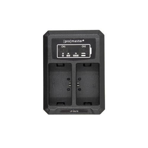 Cargador Doble ProMaster para Canon LP-E6 Cargador de bateria Cargador Doble ProMaster para Canon LP-E6 para entrega inmediata en nuestras tiendas de Escazú y Curridabat. Tienda en línea con envíos a toda Costa Rica. Garantía en Costa Rica.