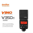 Flash Godox V350 Flashes para cámara (Speedlite) Flash Godox V350 para entrega inmediata en nuestras tiendas de Escazú y Curridabat. Tienda en línea con envíos a toda Costa Rica. Garantía en Costa Rica.
