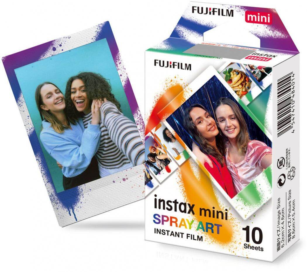 Film Instax Mini Spray Art 10 fotos Película Film Instax Mini Spray Art 10 fotos para entrega inmediata en nuestras tiendas de Escazú y Curridabat. Tienda en línea con envíos a toda Costa Rica. Garantía en Costa Rica.
